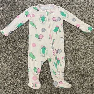 Angel Dear Baby Pickleball Bamboo Pajamas Size 0-3 Months